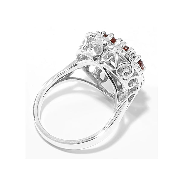 Garnet Heart Ring
