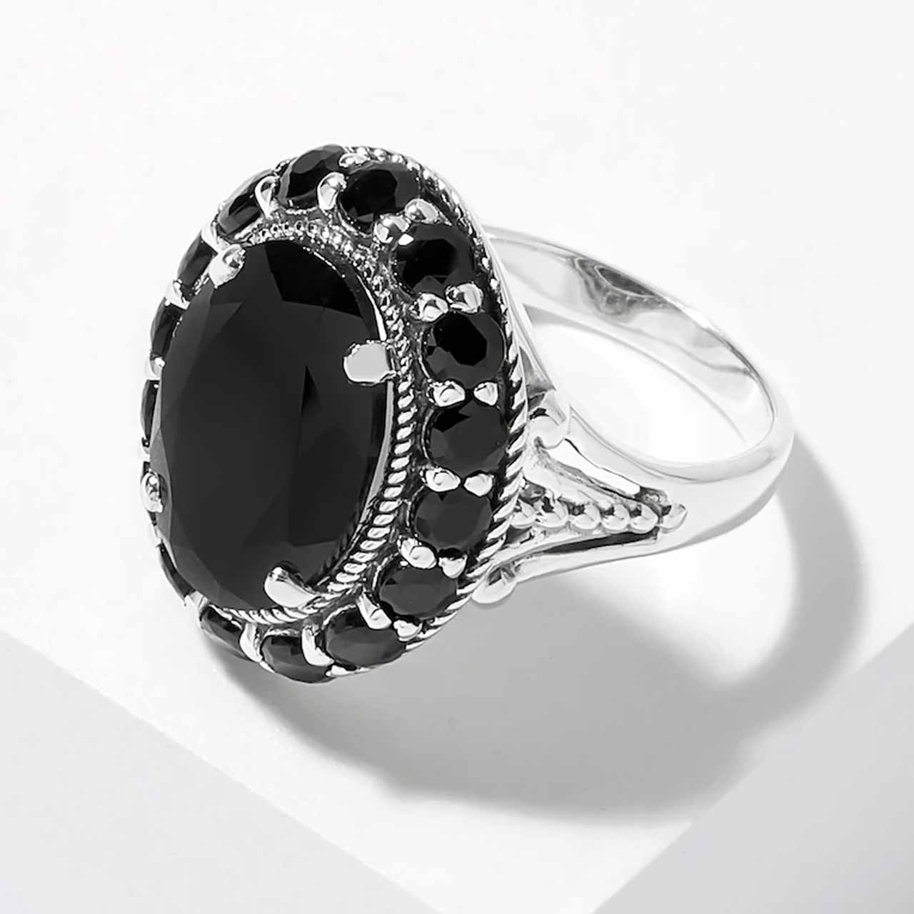 Black Spinel Cocktail Ring Himalayan Gems black-spinel-cocktail-ring-himalayan-gems