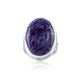 Charoite Bold Ring