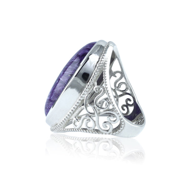 Charoite Bold Ring
