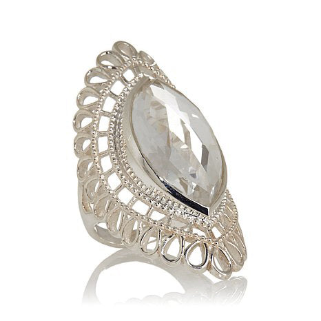 Crystal Quartz Marquise Ring