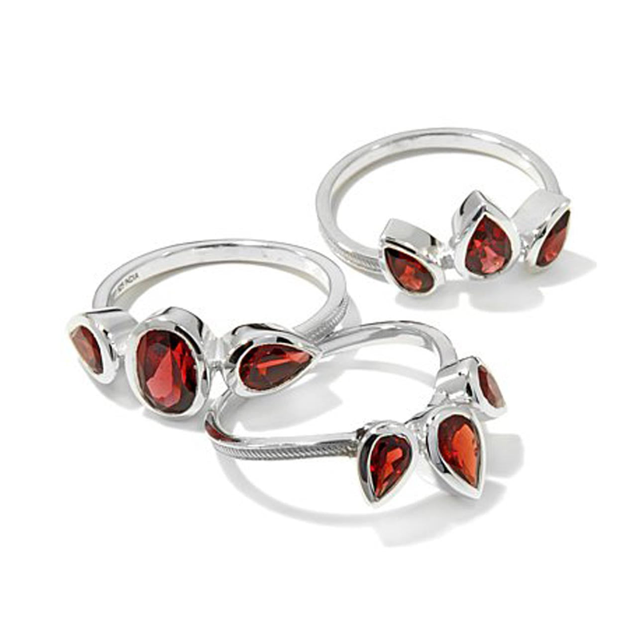 Garnet Stackable Ring - Himalayan Gems