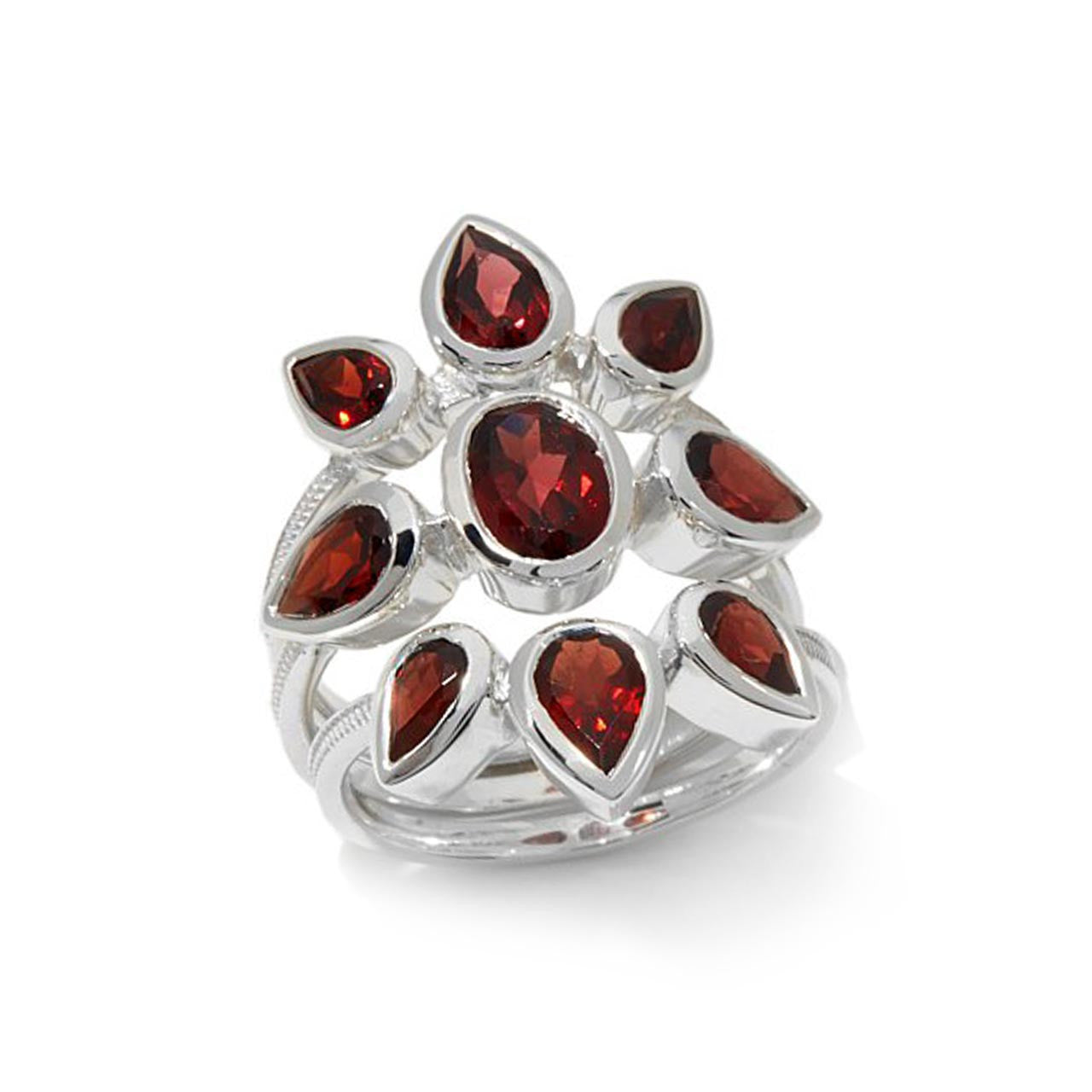 Garnet Stackable Ring - Himalayan Gems