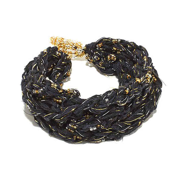 Braided Bead Potay Multi Strand Bracelet