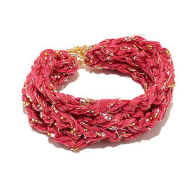 Braided Bead Potay Multi Strand Bracelet