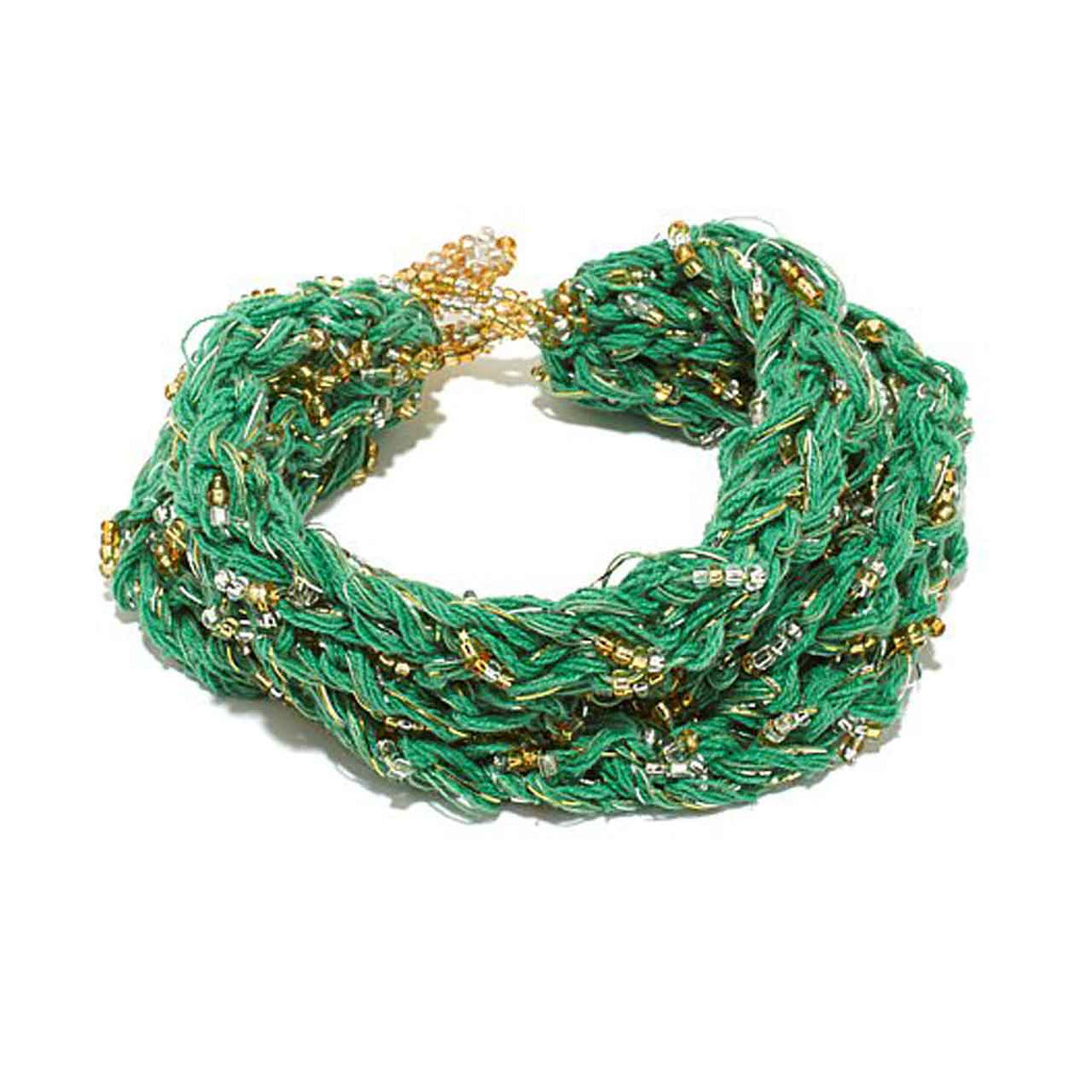 Braided Bead Potay Multi Strand Bracelet