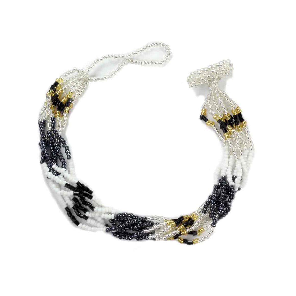 Black Multi 8 Strand Potay Bracelet