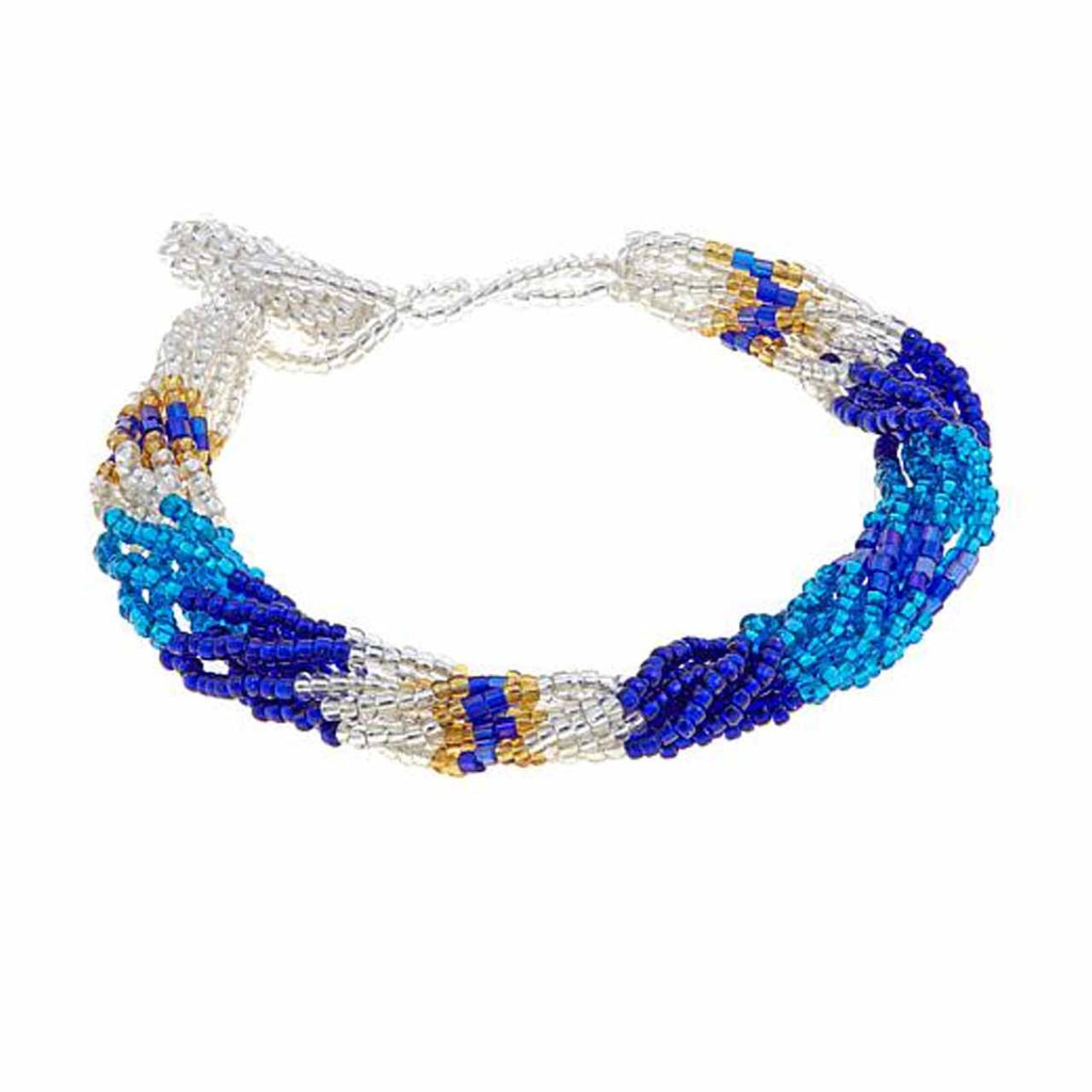 Blue Multi 8 Strand Potay Bracelet