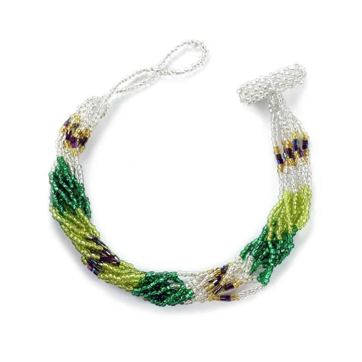 Green Multi 8 Strand Potay Bracelet