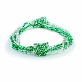 5 Strand Bracelet with Decorative Crocheted Spiral