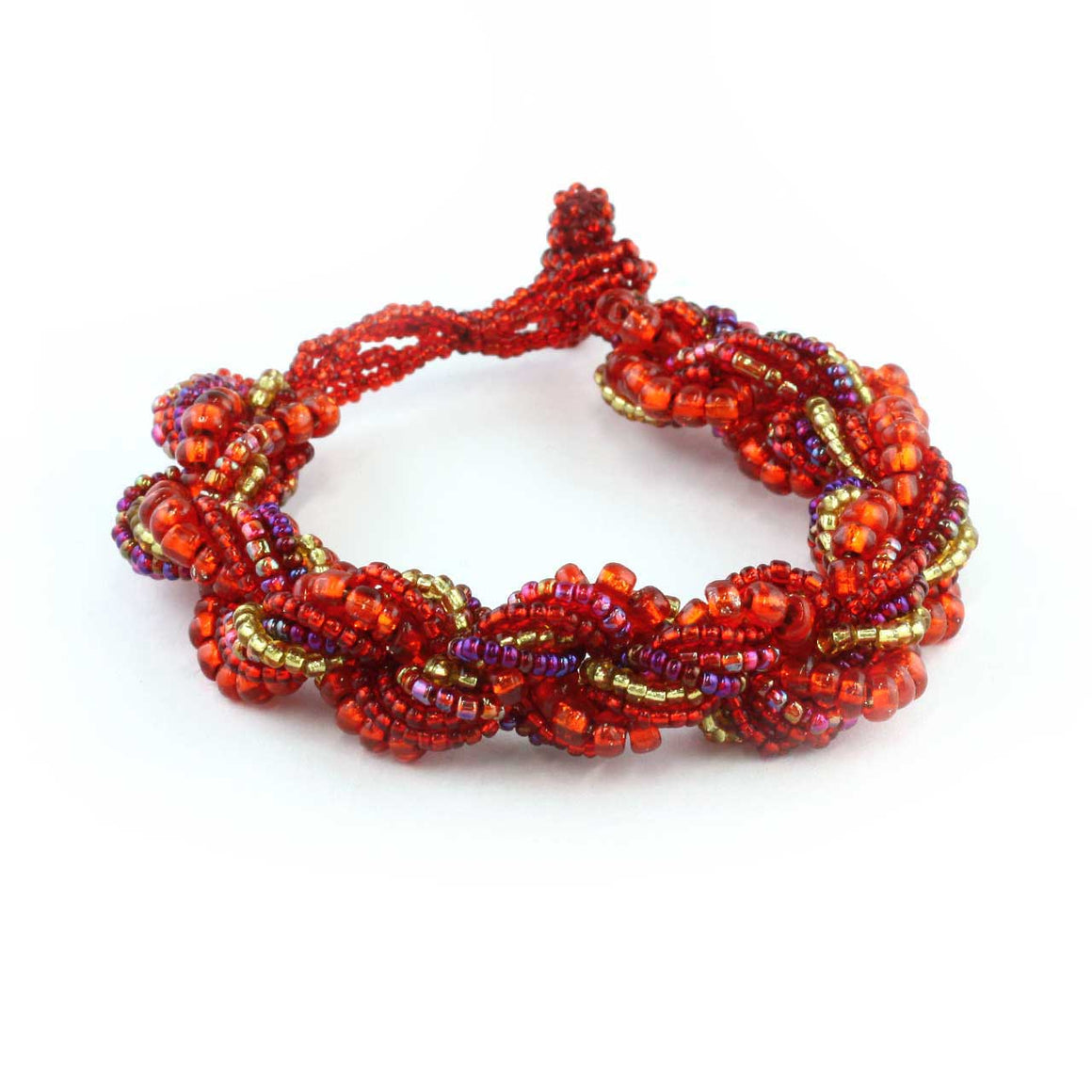 Beaded Potay Multi Strand Twist Bracelet