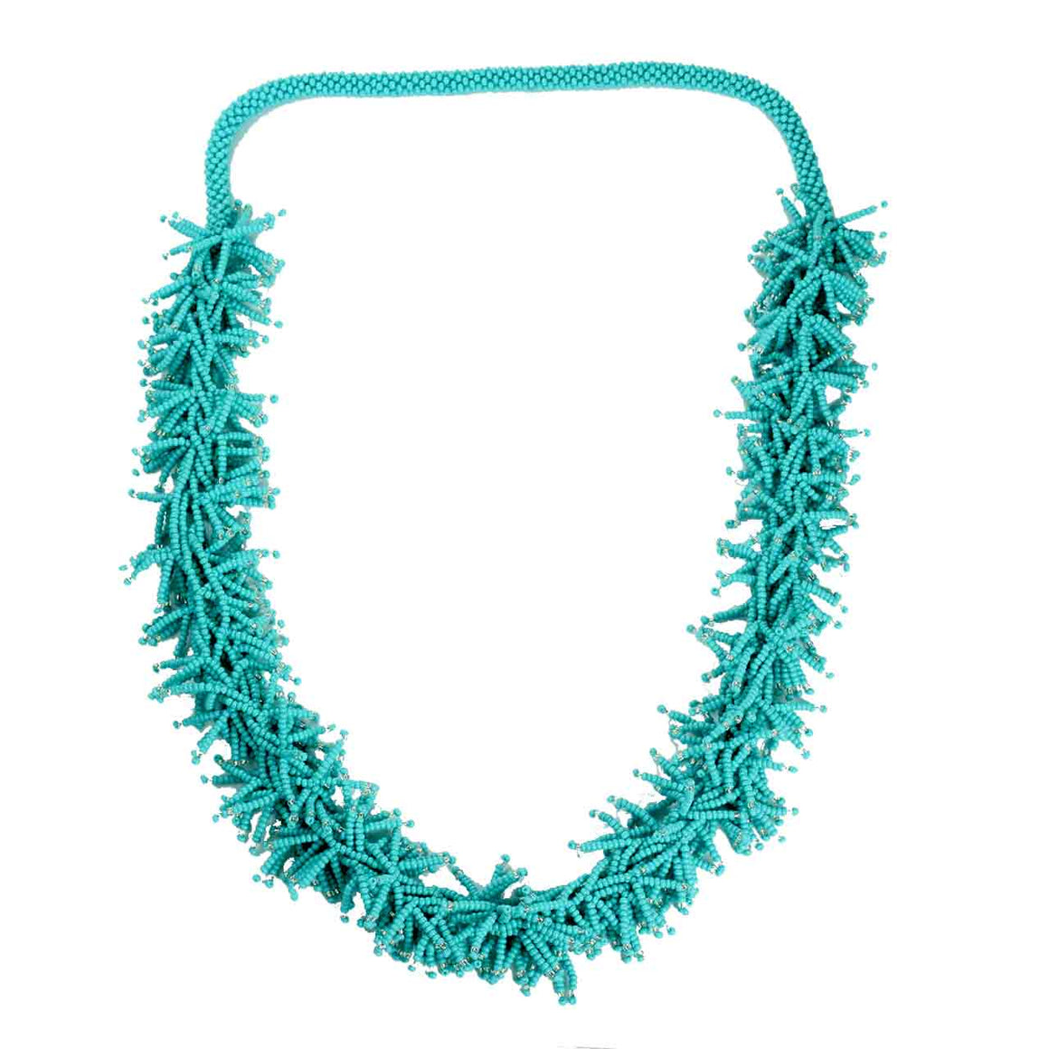Beaded Potay Textured Necklace