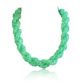 Beaded Potay Multi Strand Twist Necklace
