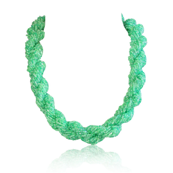 Beaded Potay Multi Strand Twist Necklace