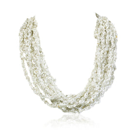 Beaded Potay Twisted Multi Strand Necklace