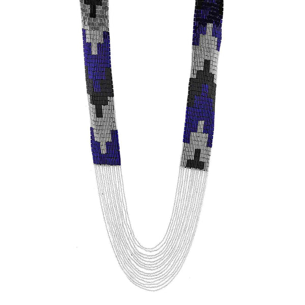 Embroidered Waterfall Necklace