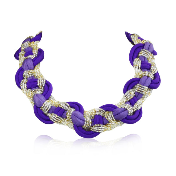 Potay & Fabric Necklace