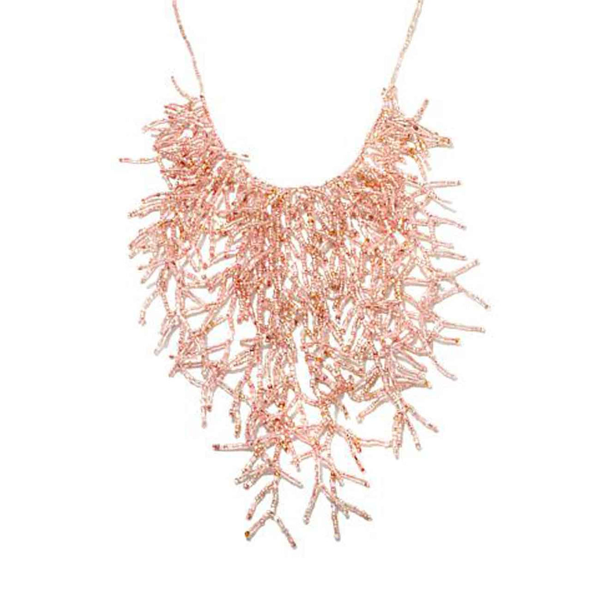 Peach Colour Branch Potay Necklace