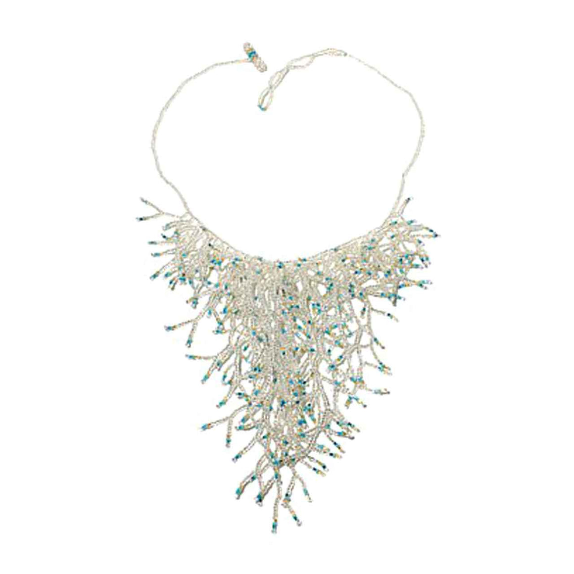 Tuquoise Colour Branch Potay Necklace