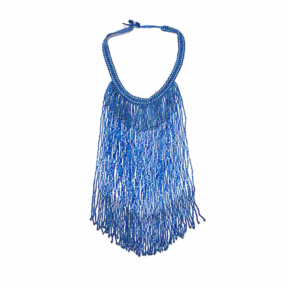 Lapis Colour Potay Fringe Necklace