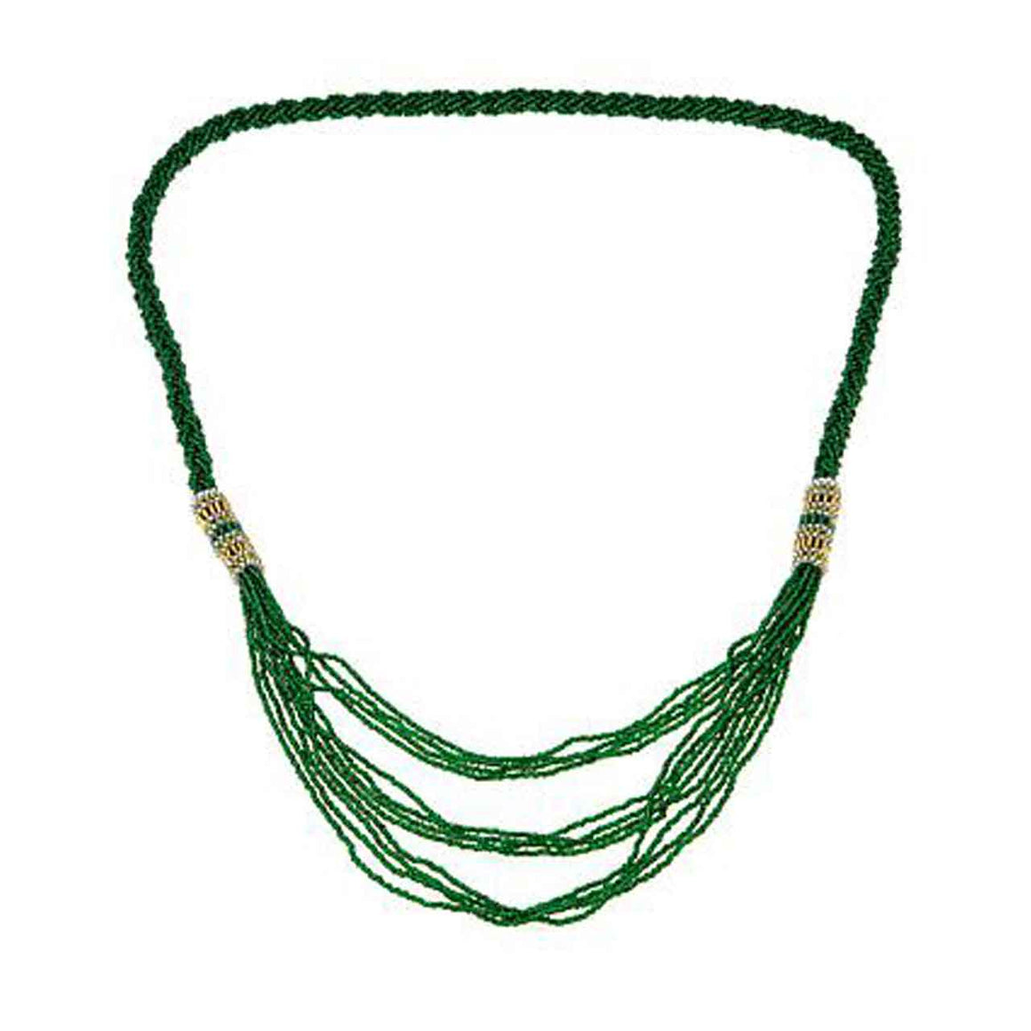 Emerald Colour Braided Waterfall Potay