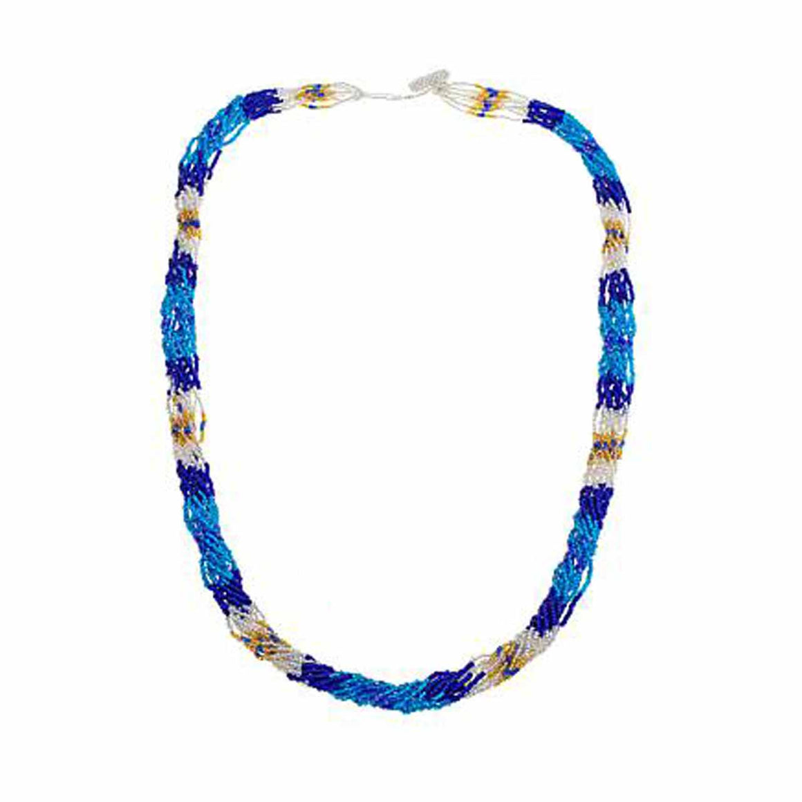 Blue Potay Multi Strand 36" Necklace