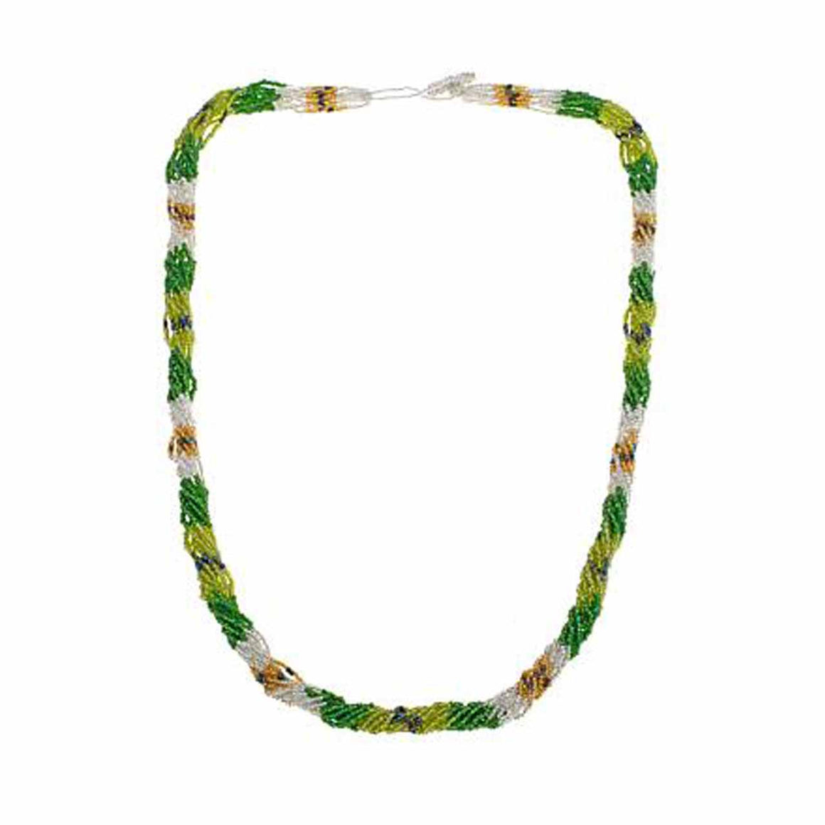 Green Potay Multi Strand 36" Necklace